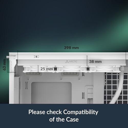 ARCTIC Liquid Freezer III Pro 360 A RGB  White    AIO CPU Cooler  3 x 120 mm Water Cooling  38 mm Radiator  PWM Pump  VRM Fan  AMD AM5/AM4  Intel LGA1851/1700 Contact Frame   White