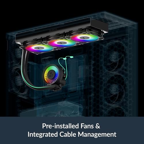 ARCTIC Liquid Freezer III Pro 360 A RGB  White    AIO CPU Cooler  3 x 120 mm Water Cooling  38 mm Radiator  PWM Pump  VRM Fan  AMD AM5/AM4  Intel LGA1851/1700 Contact Frame   White