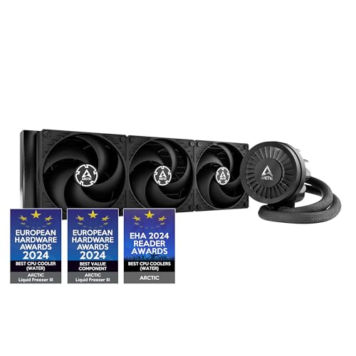 ARCTIC Liquid Freezer III Pro 360   AIO CPU Cooler  3 x 120 mm Water Cooling  38 mm Radiator  PWM Pump  VRM Fan  AMD AM5/AM4  Intel LGA1851/1700 Contact Frame   Black