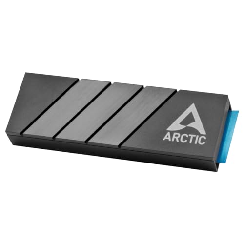 ARCTIC M2 Pro   Heatsink Cooler for M 2 2280 SSD  with ARCTIC TP 3 Thermal Pads  Compatible with PC & Gaming Consoles  for Dual and Single Sided SSDs   Black