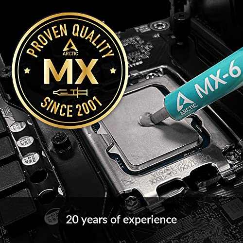 ARCTIC MX 6  8 g    Ultimate Performance Thermal Paste for CPU  Consoles  Graphics Cards  laptops  Very high Thermal Conductivity  Long Durability  Non Conductive