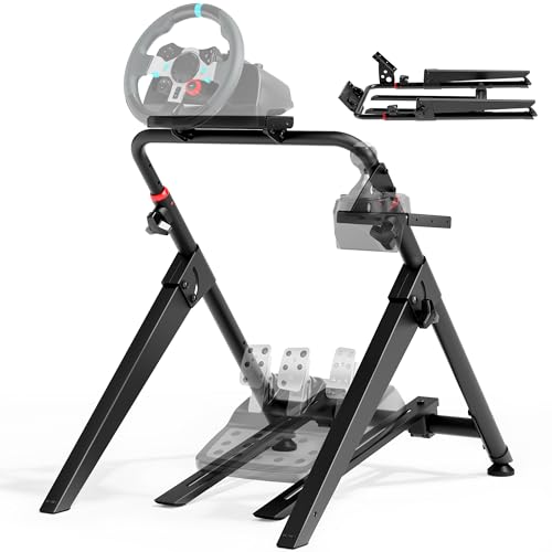 ARES WING Foldable Sim Racing Wheel Stand with Chair Fixing Slot  Formula and GT Racing Simulator Cockpit Compatible with Fanatec  Thrustmaster  Logitech  Moza  Racing Games on PS5  PS4  Xbox and PC