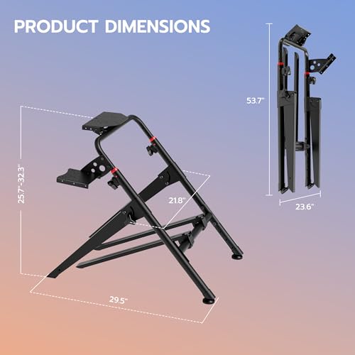 ARES WING Sim Racing Wheel Stand  Foldable Racing Simulator Cockpit  Formula and GT Sim Racing Cockpit Compatible with Fanatec  Thrustmaster  Logitech  Moza  Racing Games on PS5  PS4  Xbox and PC