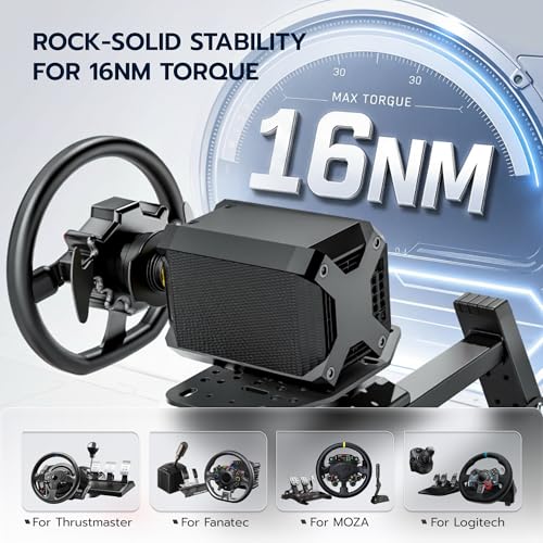 ARES WING Sim Racing Cockpit with Seat  Adjustable Driving Simulator Cockpit with Headrest & Lumbar Support  Sim Racing Rig for 16Nm Direct Drive Compatible with PC  PS5 and Xbox  Blue