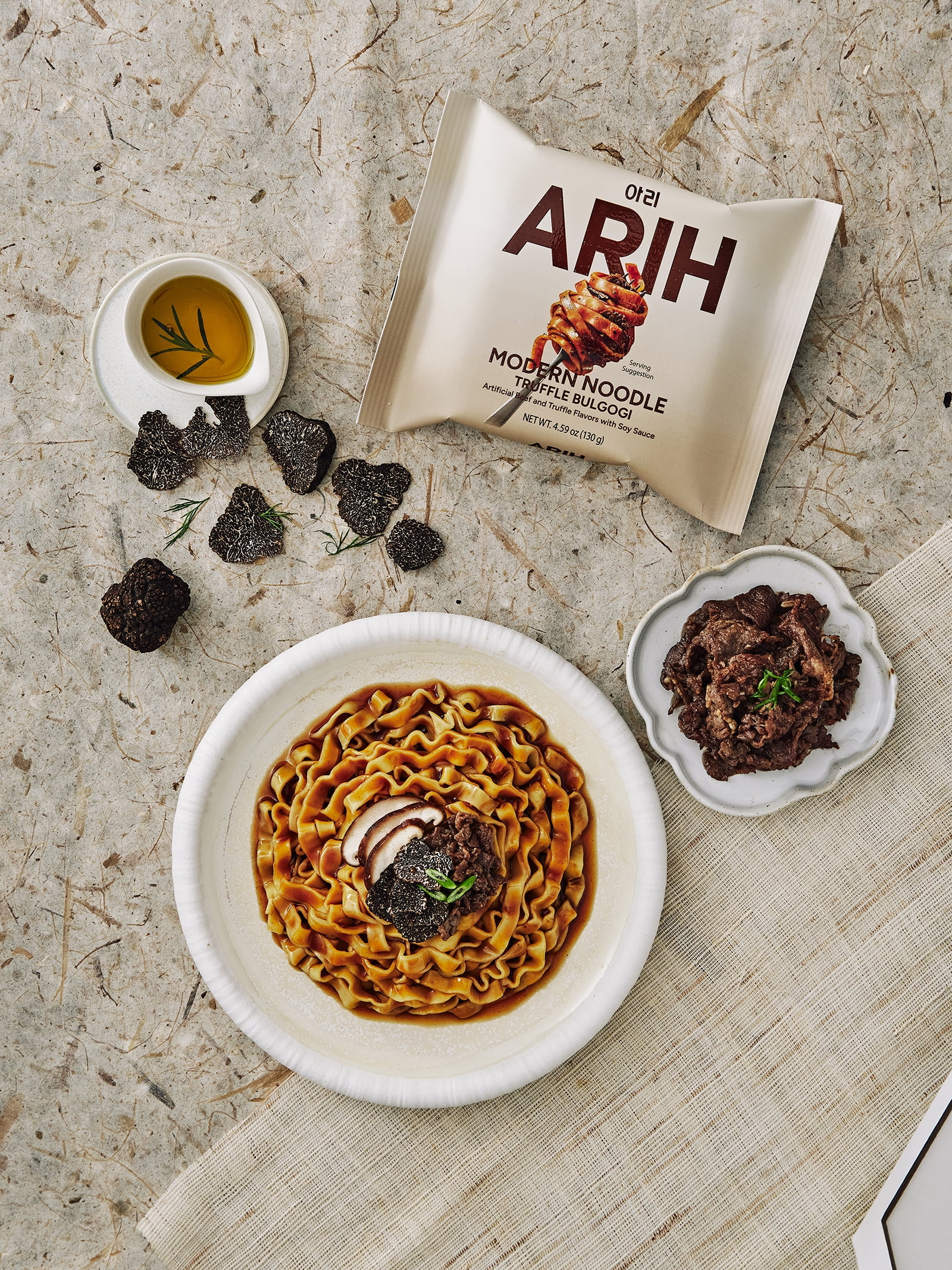 ARIH Modern Noodles  Western Korean Fusion Soup Less Noodles  Truffle Bulgogi  4 Pack
