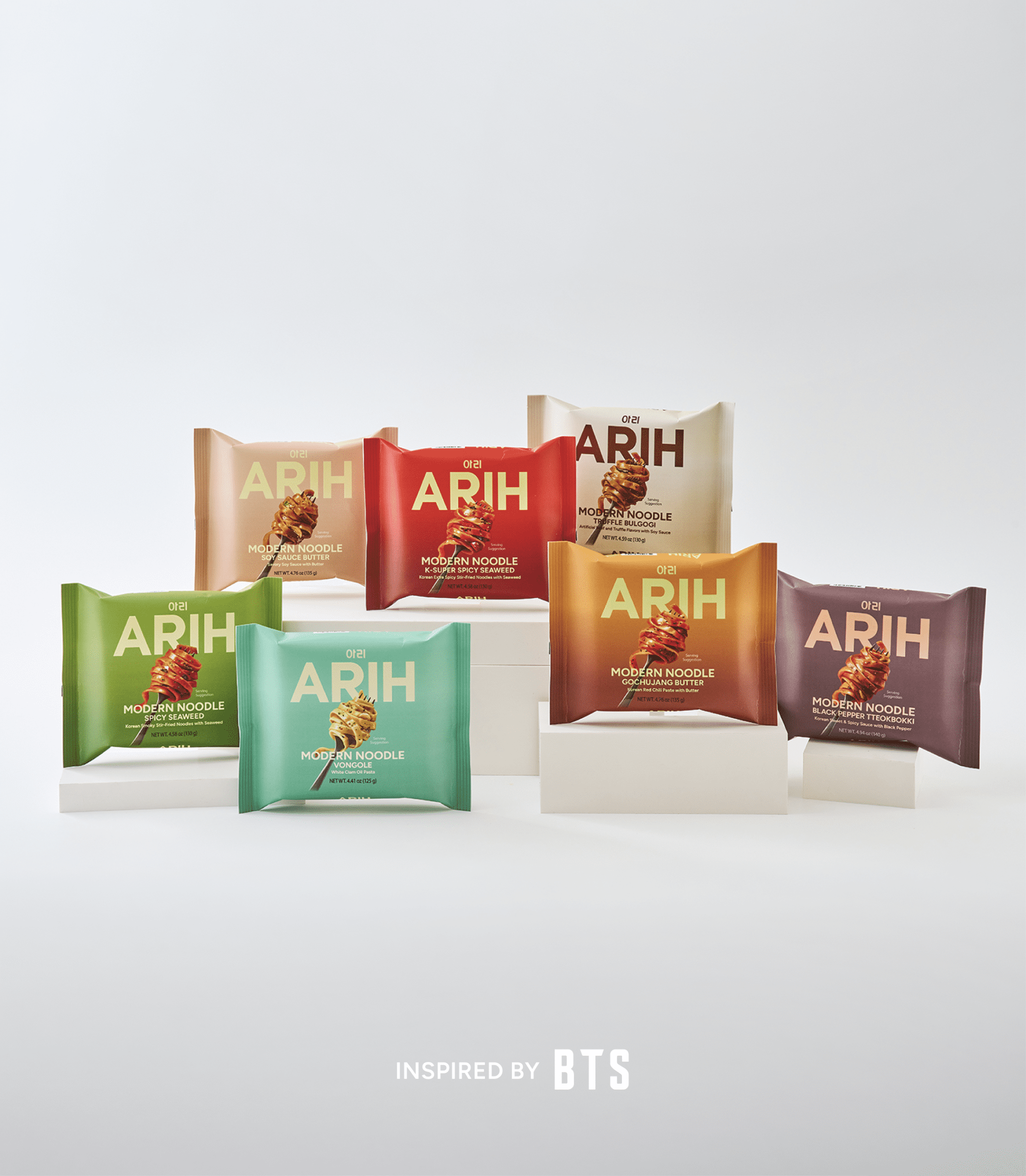 ARIH Modern Noodles  Western Korean Fusion Soup Less Noodles  Truffle Bulgogi  4 Pack