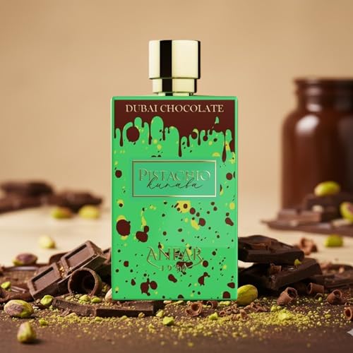 AROMA CONCEPTS   Dubai Chocolate Perfume Pistachio Kunafa Fragrance EDP 2 7 Fl Oz   Unisex Sweet Gourmand Perfume with Chocolate  Caramel & Pistachio   Arabian Dessert Inspired Luxury Scent