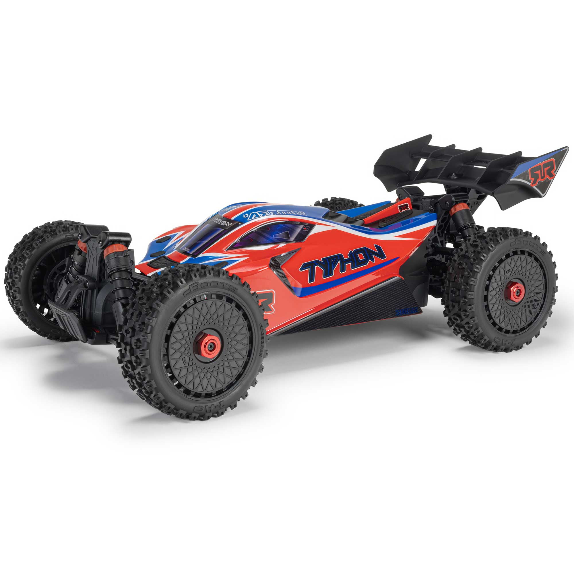 ARRMA 1/8 TYPHON 4X4 RTR Buggy Cepillado Rojo ARA4206V4T3