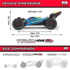 ARRMA RC Car 1/8 Typhon 4X4 RTR Brushed Buggy  Yellow