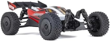 ARRMA RC Car Typhon GROM 4x4 Smart Small Scale Buggy RTR with Battery & Charger Red/White ARA2106T2