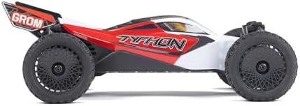 ARRMA RC Car Typhon GROM 4x4 Smart Small Scale Buggy RTR with Battery & Charger Red/White ARA2106T2