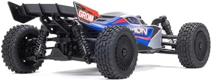 ARRMA RC Car Typhon GROM 4x4 Smart Small Scale Buggy RTR with Battery & Charger  Blue/Silver ARA2106T1