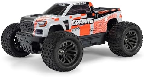 ARRMA Camión RC 1/10 Granite 4X4 RTR Monster Truck con Motor Brushed, Naranja, RTR (Batería y Cargador No Incluidos) ARA4202V4T3
