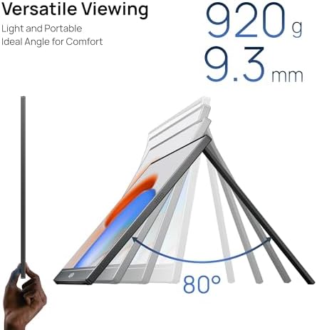 ARZOPA 17 3 Portable Monitor  1080P FHD 103  sRGB IPS Gaming Monitor Laptop Monitor with Built in Kickstand HDMI USB C External Screen for PC Mac Phone Xbox PS5   A1M