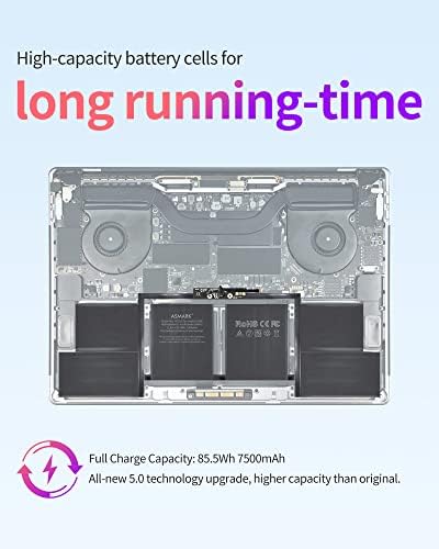 ASMARK Battery Replacement for MacBook Pro A1990 2018  2019  15 inch A1953 Battery