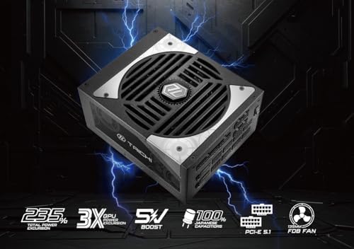 ASROCK TC 1300T 1300 WATT 80 Plus Titanium ATX Fully Modular Power Supply   ATX 3 1 Compatible