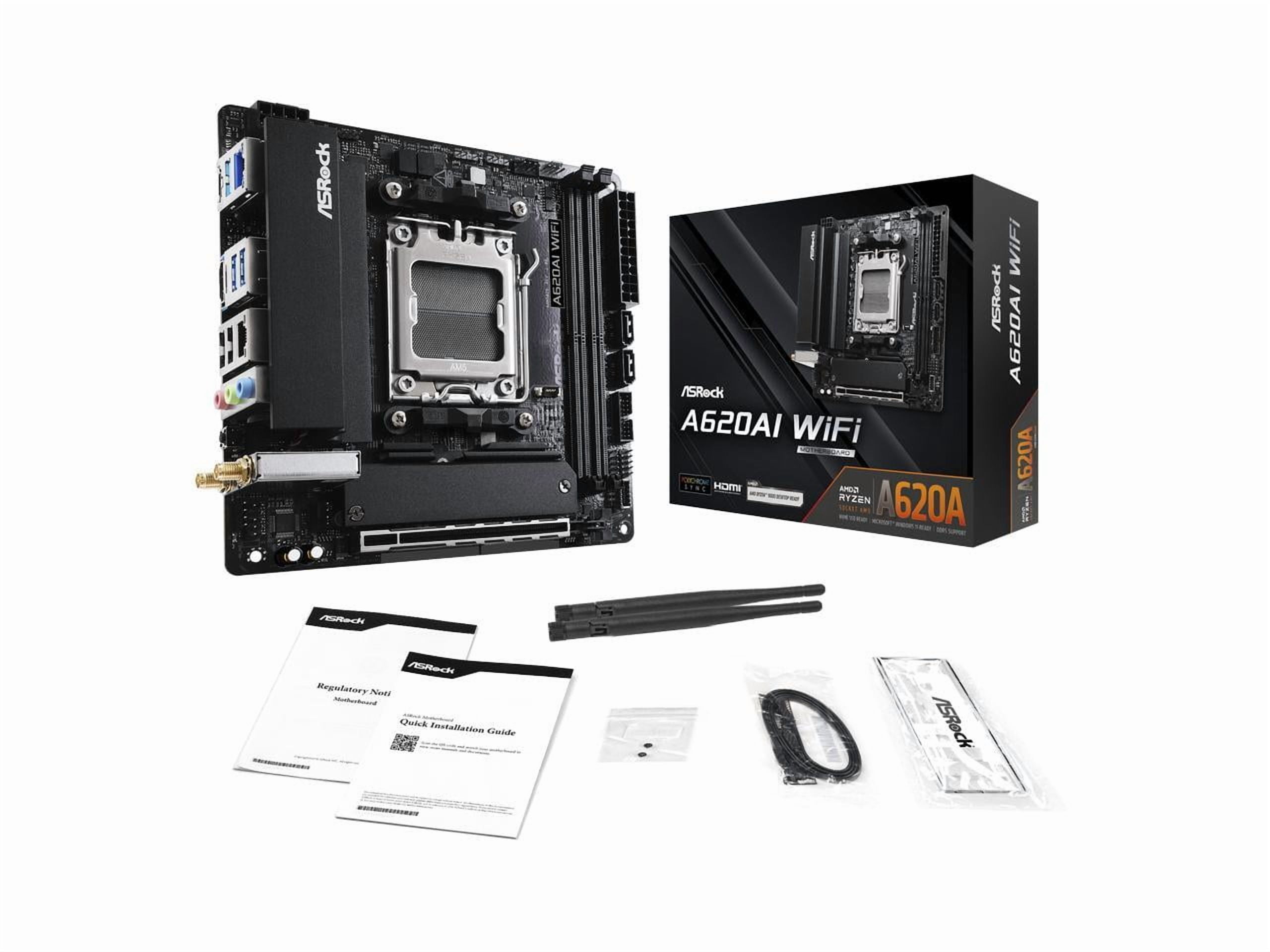 ASRock A620AI WiFi AM5 AMD A620A Mini ITX Motherboard