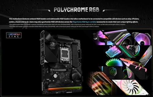 ASRock AMD B850 Phantom Gaming Riptide WiFi 7 Socket AM5 Ryzen 9000/8000/7000 Series DDR5 8000   OC  MHz 256GB ATX Motherboard M 2 SATA3 6 0 Gb/s PCIe 5 0