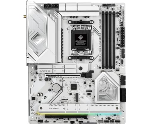 ASRock AMD B850 Steel Legend WiFi 7 Socket AM5 Ryzen 9000  8000 and 7000 Series DDR5 up to 8000   OC  MHz 256GB ATX Motherboard M 2 SATA3 6 0 Gb/s PCIe 5 0 1 HDMI