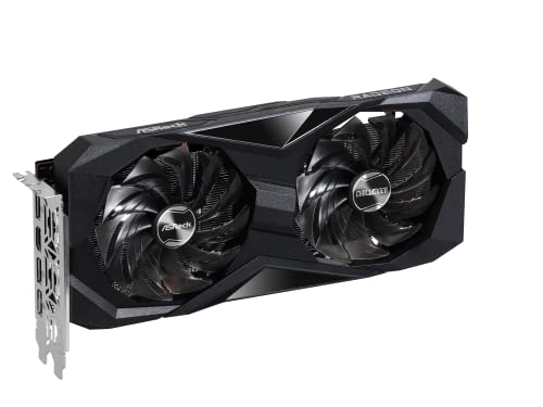 ASRock AMD Radeon RX 7600 Challenger 8GB OC GDDR6 DisplayPort HDMI 0dB Silent Cooling Graphics Card 128 bit 7680 x 4320 18 Gbps Graphics Card