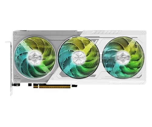 ASRock AMD Radeon RX 9070 XT Steel Legend 16GB White GPU 20Gbps GDDR6 256Bit  3rd Gen RT 2nd Gen AI Accelerators  PCIe5 0 800W 2x8 pin Triple Fan DP2 1a HDMI2 1b Graphics Card 2 9 Slot