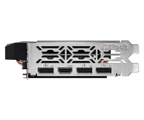 ASRock AMD Radeon RX 6600 Challenger D 8GB GDDR6 DisplayPort 14Gbps HDMI 0dB Silent Cooling 128 bit 7680 x 4320 Dual Fan Graphics Card PCI Express 4 0 x8 8 pin