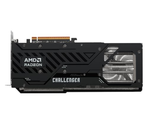 ASRock AMD Radeon RX 9070 Challenger 16GB 2520 MHz 20 Gbps GDDR6 256Bit GPU RT AI Accelerators PCIe5 0 2x8 pin Triple Fan 700W Graphics Card 0DB Silent Cooling DisplayPort2 1a HDMI2 1b LED Indicator