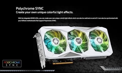 ASRock AMD Radeon RX 7600 Steel Legend 8GB OC GDDR6 128 bit 0dB Silent Cooling Graphics Card DisplayPort 7680 x 4320 HDMI 18 Gbps 3 Fans PCI Express 4