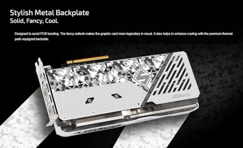 ASRock AMD Radeon RX 7600 Steel Legend 8GB OC GDDR6 128 bit 0dB Silent Cooling Graphics Card DisplayPort 7680 x 4320 HDMI 18 Gbps 3 Fans PCI Express 4