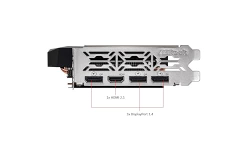 ASRock AMD Radeon RX 6600 Challenger D 8GB GDDR6 DisplayPort 14Gbps HDMI 0dB Silent Cooling 128 bit 7680 x 4320 Dual Fan Graphics Card PCI Express 4 0 x8 8 pin