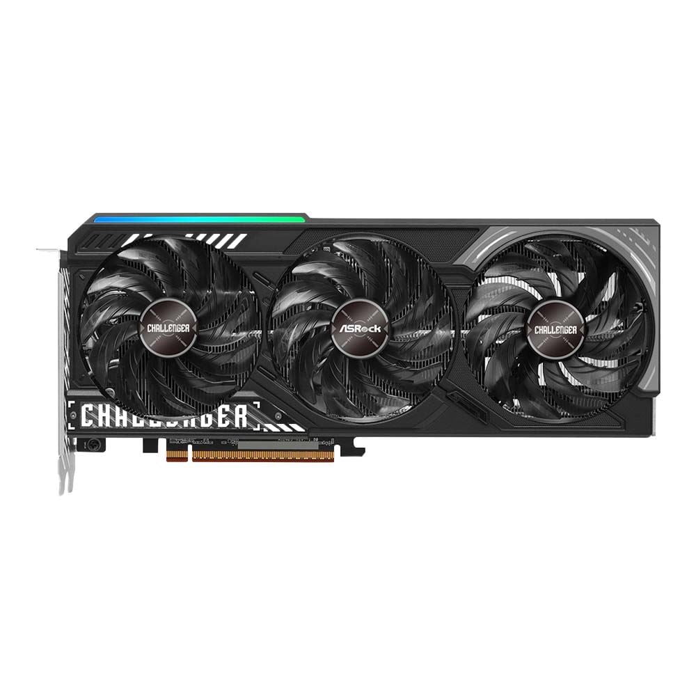 ASRock AMD Radeon RX 9070 Challenger Triple Fan 16GB GDDR6 PCIe 5 0 Graphics Card