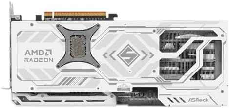 ASRock AMD Radeon RX 9070 XT Steel Legend 16GB White GPU 20Gbps GDDR6 256Bit  3rd Gen RT 2nd Gen AI Accelerators  PCIe5 0 800W 2x8 pin Triple Fan DP2 1a HDMI2 1b Graphics Card 2 9 Slot