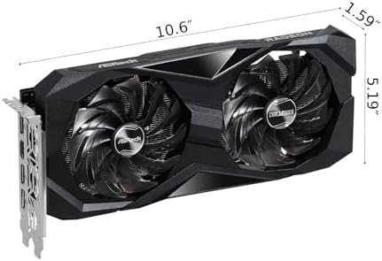 ASRock AMD Radeon RX 7600 Challenger 8GB OC GDDR6 DisplayPort HDMI 0dB Silent Cooling Graphics Card 128 bit 7680 x 4320 18 Gbps Graphics Card