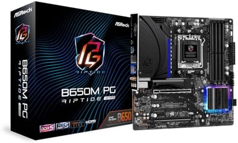 ASRock B650M PG Riptide WiFi AMD Socket AM5 Ryzen 7000 Series Processors Motherboard