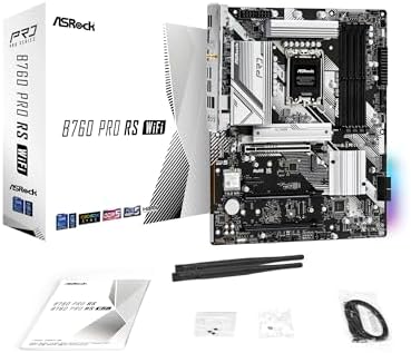 ASRock B760 Pro RS WiFi 6E LGA1700 HDMI DisplayPort eDP Intel B760 ATX Motherboard DDR5 192GB 7200   OC  MHz SATA3 6 0 Gb/s USB3 2 Gen2 2 5G LAN PCIe5 0 M 2 64Bit