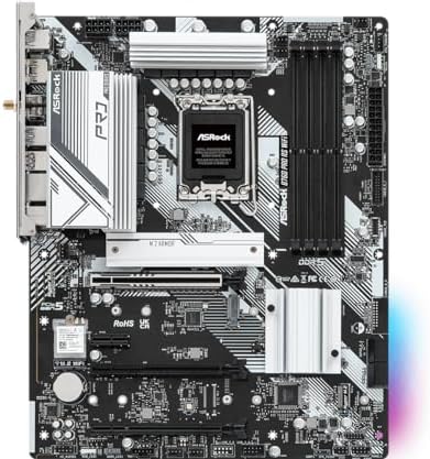 ASRock B760 Pro RS WiFi 6E LGA1700 HDMI DisplayPort eDP Intel B760 ATX Motherboard DDR5 192GB 7200   OC  MHz SATA3 6 0 Gb/s USB3 2 Gen2 2 5G LAN PCIe5 0 M 2 64Bit