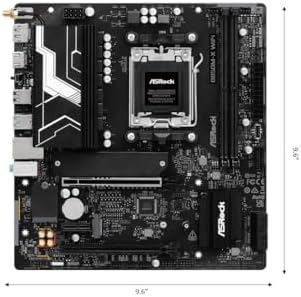 ASRock B850M X WiFi R2 0 AM5 Micro ATX Motherboard  Supports AMD Ryzen 9000/8000/7000 CPUs  DDR5 8200   OC   PCIe 5 0  Wi Fi 6E  2 5G LAN  USB C  BIOS Flashback