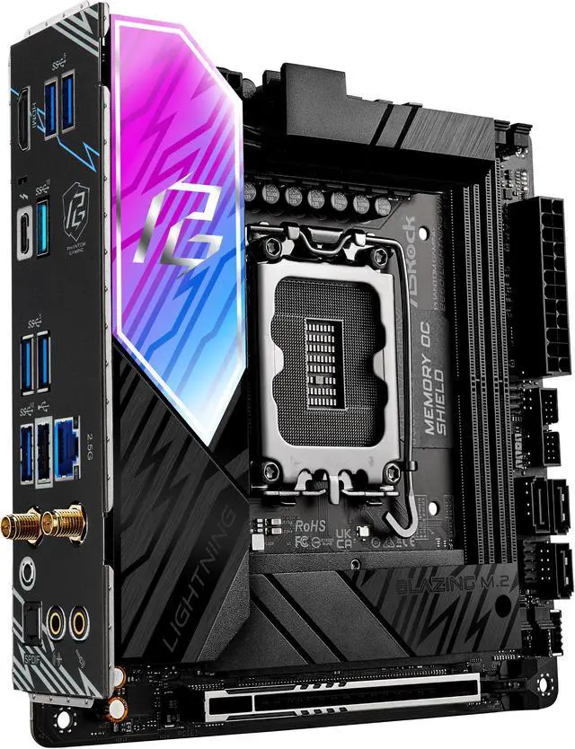 ASRock B860I Lightning WiFi LGA 1851 Intel B860 SATA 6Gb/s Intel Core Ultra DDR5 Mini ITX Motherboard