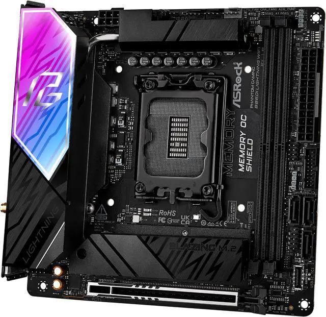 ASRock B860I Lightning WiFi LGA 1851 Intel B860 SATA 6Gb/s Intel Core Ultra DDR5 Mini ITX Motherboard