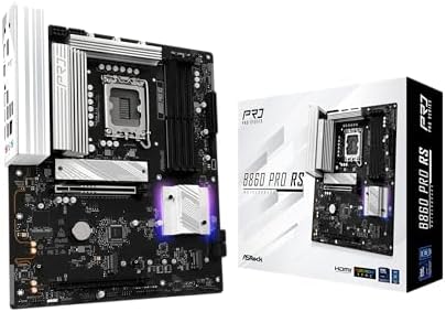 ASRock B860 Pro RS Intel Core Ultra DDR5 8666 MHz 256GB M 2 LGA1851 ATX Motherboard SATA3 6 0 Gb/s PCIe 5 0 BIOS Flashback