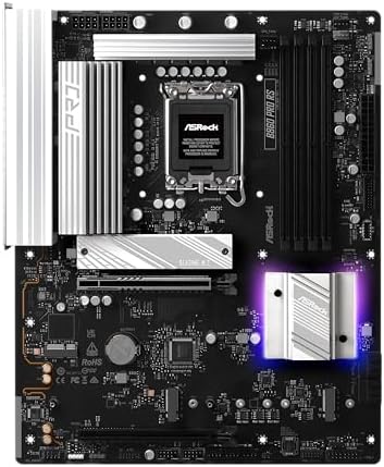 ASRock B860 Pro RS Intel Core Ultra DDR5 8666 MHz 256GB M 2 LGA1851 ATX Motherboard SATA3 6 0 Gb/s PCIe 5 0 BIOS Flashback