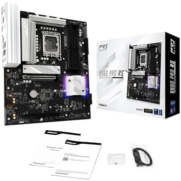 ASRock B860 Pro RS Intel Core Ultra DDR5 8666 MHz 256GB M 2 LGA1851 ATX Motherboard SATA3 6 0 Gb/s PCIe 5 0 BIOS Flashback