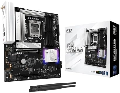 ASRock B860 Pro RS Intel Core Ultra DDR5 8666 MHz 256GB M 2 LGA1851 ATX Motherboard SATA3 6 0 Gb/s PCIe 5 0 BIOS Flashback