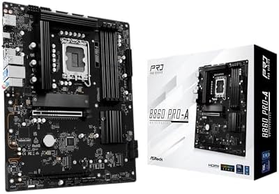 ASRock B860 Pro RS Intel Core Ultra DDR5 8666 MHz 256GB M 2 LGA1851 ATX Motherboard SATA3 6 0 Gb/s PCIe 5 0 BIOS Flashback