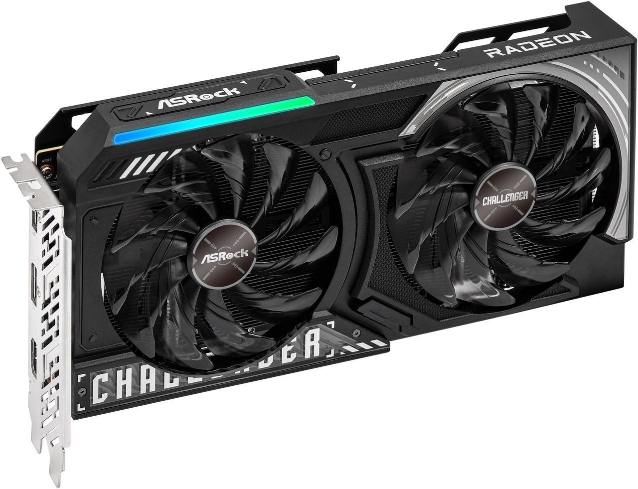 ASRock Challenger Radeon RX 9060 XT 16GB GDDR6 PCI Express 5 0 x16 Graphics Card RX9060XT CL 16GO RX 9060XT