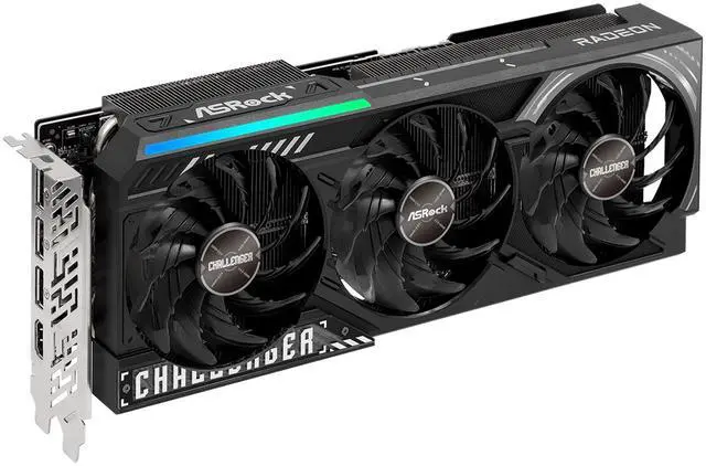 ASRock Challenger Radeon RX 9070 XT 16GB GDDR6 PCI Express 5 0 x16 Graphics Card RX9070XT CL 16G