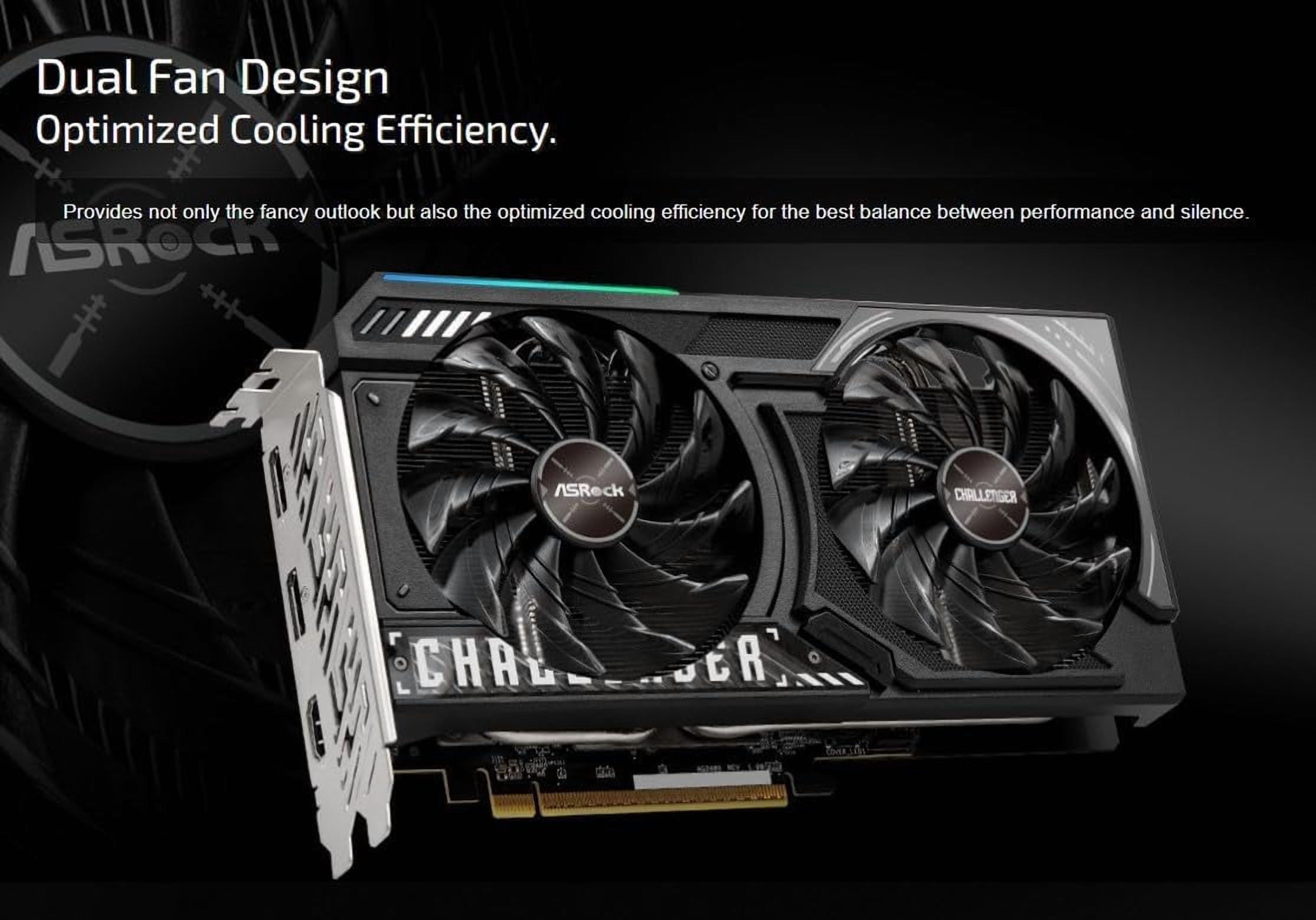 ASRock Challenger Radeon RX 9060 XT 16GB GDDR6 PCI Express 5 0 x16 Graphics Card RX9060XT CL 16GO RX 9060XT