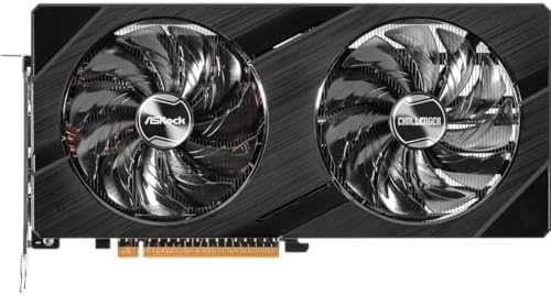 ASRock Intel ARC A750 Challenger D 8GB OC  8GB DDR6  PCIe4  2 HDMI  2 DP  2200MHz Clock  0dB Cooling  Overclocked