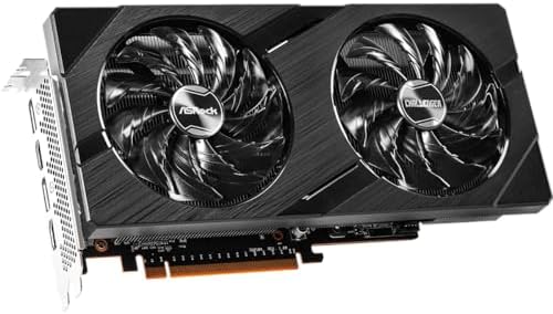 ASRock Intel ARC A750 Challenger D 8GB OC  8GB DDR6  PCIe4  2 HDMI  2 DP  2200MHz Clock  0dB Cooling  Overclocked