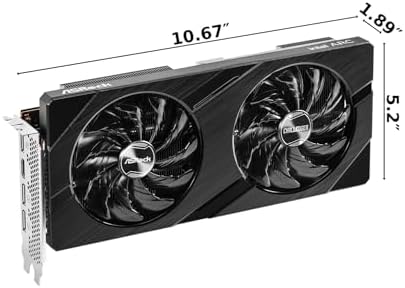ASRock Intel Arc A580 Challenger 8GB OC Graphics Card  Intel Xe HPG Architecture  8GB GDDR6  PCIe 4 0  Dual Fans  0dB Silent Cooling  DisplayPort 2 0